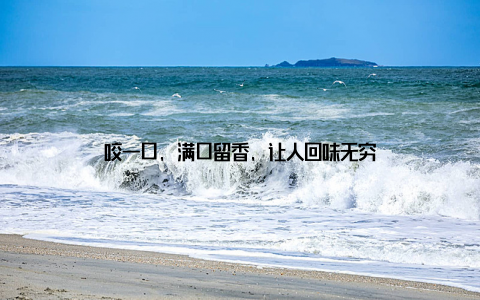 咬一口, 满口留香, 让人回味无穷