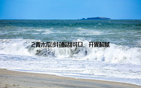 2青木瓜沙拉酸甜可口, 开胃解腻