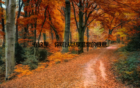 在这里, 你可以尽享温泉的惬意