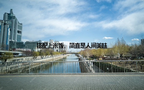 搭配上米饭, 简直是人间美味