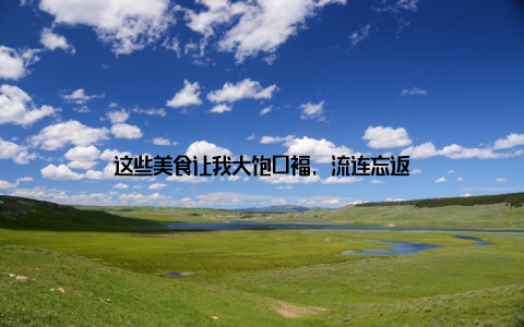 这些美食让我大饱口福, 流连忘返