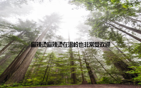 麻辣烫麻辣烫在温岭也非常受欢迎